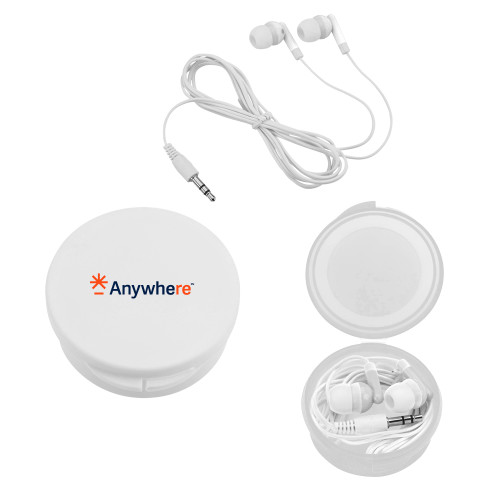  Ear Buds in White Case - Anywhere