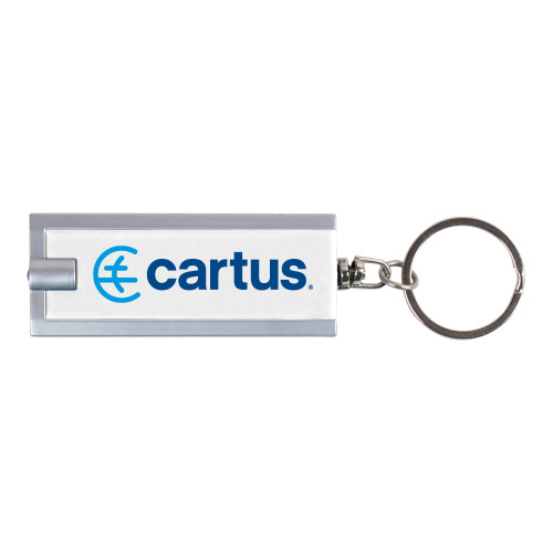  Turbo White Flashlight Key Holder - Cartus Horizontal