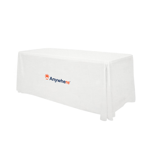  White 6 foot Table Throw - Anywhere