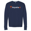Thumbnail image for  Bella + Canvas Navy Fleece Crew