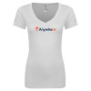 Thumbnail image for  Next Level Womens White Ideal V Tee