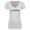 Thumbnail image for  Next Level Womens White Ideal V Tee