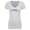 Thumbnail image for  Next Level Womens White Ideal V Tee