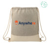 Thumbnail image for  Split Recycled Cotton Grey/Natural Drawstring Bag