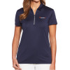 Thumbnail image for  Callaway Womens Navy Tulip Sleeve Zip Polo