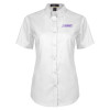Thumbnail image for  Womens White Twill Button Up Short Sleeve