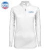 Thumbnail image for  Syntrel Womens White Interlock 1/4 Zip