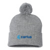 Thumbnail image for  Sportsman Heather Grey Pom Pom Cuffed Beanie