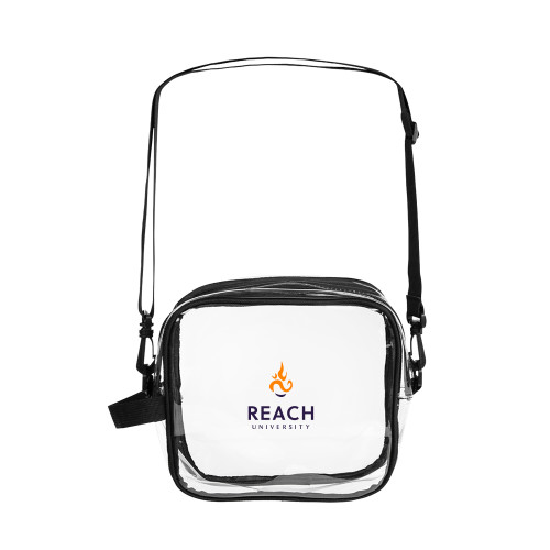  Clear Crossbody Bag - Reach University Stacked with Flame