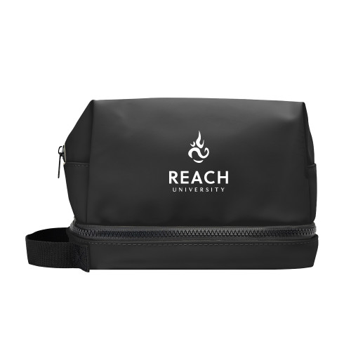  Black Toiletry Bag - Reach University Stacked with Flame