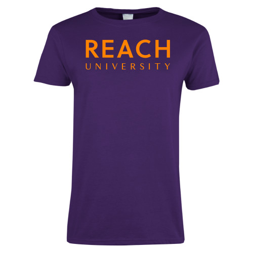  Womens Purple Short Sleeve Tee - Reach University