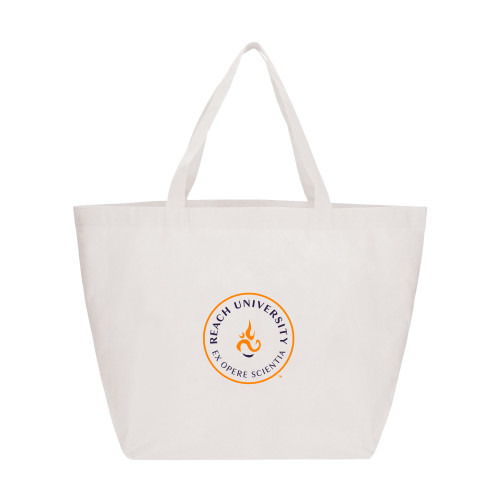 Reach Yaya Non Woven White Shopper Tote