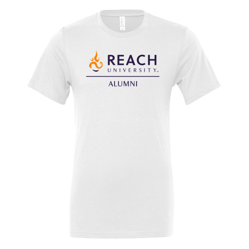  Bella + Canvas White Jersey Cotton T Shirt - Reach University Alumni
