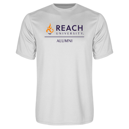  White Performance Tee - Reach University Alumni