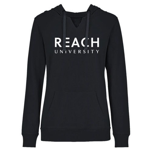  Womens Plus Black Hoodie - Reach University