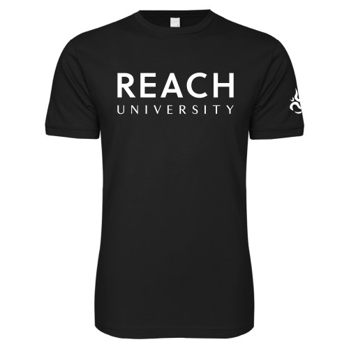  Next Level Black SoftStyle T Shirt - Reach University