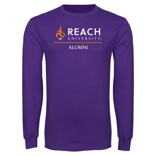  Purple Long Sleeve T Shirt - Reach University Alumni