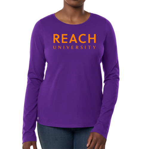  Fall Rush Ladies Purple Long Sleeve Tee - Reach University