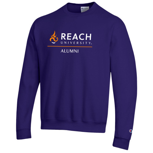  Champion Purple Fleece Crew - Reach University Alumni