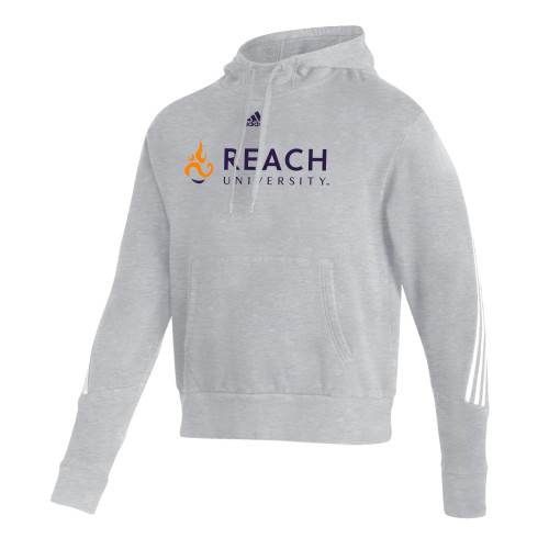  Adidas Medium Grey Heather Pullover Hood - Adidas - Reach University Flat with Flame
