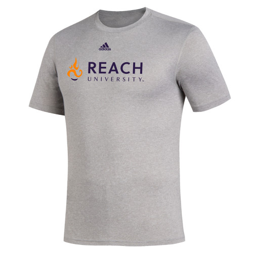  Adidas Medium Grey Heather Creator Performance Tee - Adidas - Reach University Flat with Flame