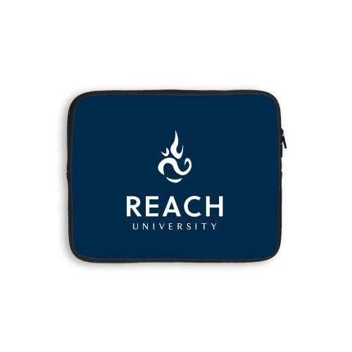  10 inch Neoprene iPad/Tablet Sleeve - Reach University Stacked with Flame