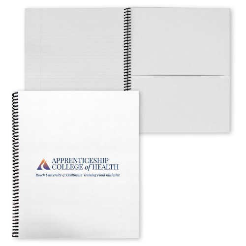  College Spiral Notebook w/Black Coil - Apprenticeship College of Health