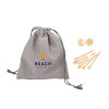 Thumbnail image for  Bamboo Golf Tee Set w/ Grey Recycled Pouch