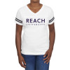 Thumbnail image for  Fall Rush Ladies White 60/40 Football Tee