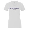 Thumbnail image for  Bella + Canvas Womens White V Neck Cotton T Shirt