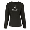 Thumbnail image for  Womens Black Long Sleeve Hooded Tee
