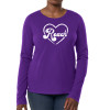 Thumbnail image for  Fall Rush Ladies Purple Long Sleeve Tee