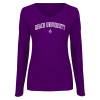 Thumbnail image for  Womens Purple Long Sleeve V Neck Tee 