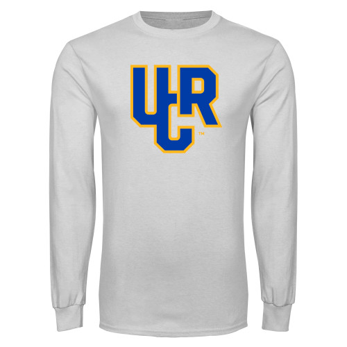  White Long Sleeve T Shirt - UCR Primary Logo