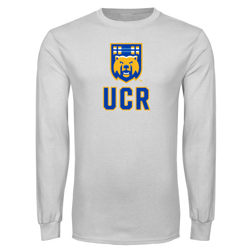  White Long Sleeve T Shirt - UCR Bear