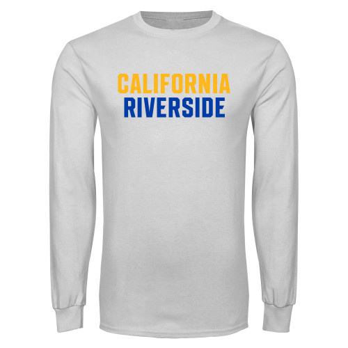 White Long Sleeve T Shirt - California Riverside