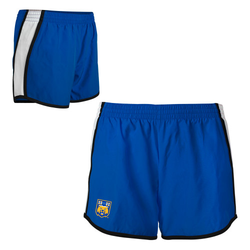  Womens Royal/White Team Short - UCR - Stand Alone Bear
