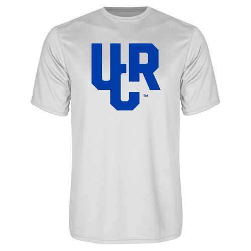  White Performance Tee - UCR Primary Logo - 1 Color
