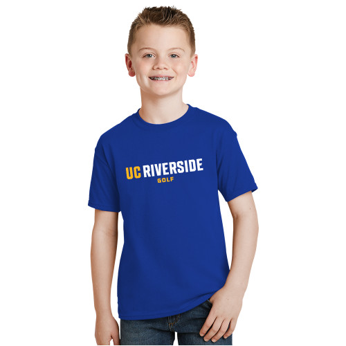  Youth Royal T Shirt - UC Riverside Riverside Golf