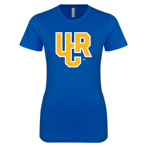  Next Level Womens Royal Boyfriend Tee - UCR Primary Logo