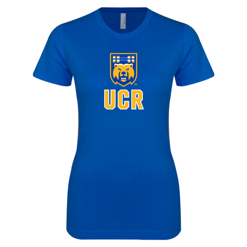  Next Level Womens Royal Boyfriend Tee - UCR Bear
