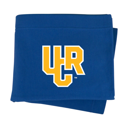  Royal Sweatshirt Blanket - UCR Primary Logo