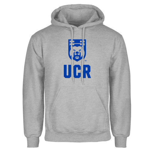  Grey Fleece Hoodie - UCR Bear