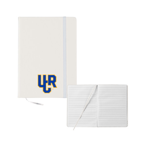  5x7 White Hard Cover Journal - UCR Primary Logo