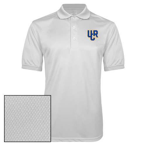  White Dry Mesh Polo - UCR Primary Logo