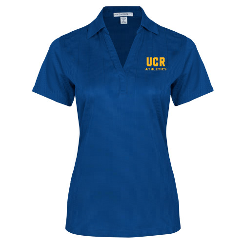  Womens Royal Performance Fine Jacquard Polo - UCR Athletics