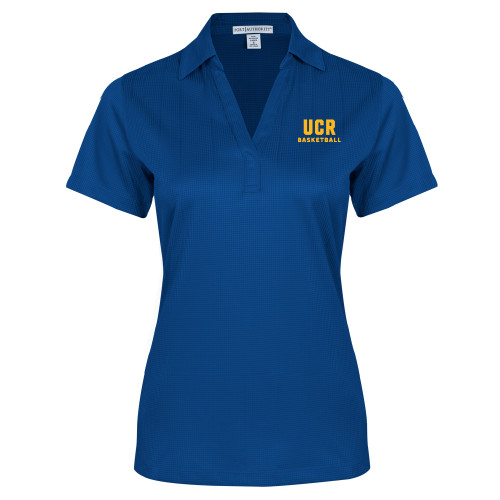  Womens Royal Performance Fine Jacquard Polo - UCR Basketball