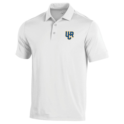  Under Armour White Performance Polo - UCR Primary Logo