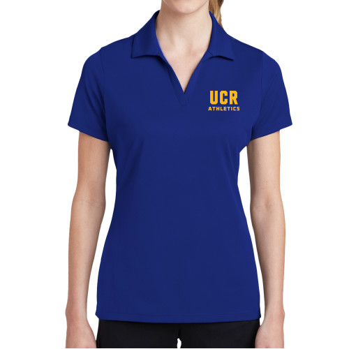  Womens Royal Dry Mesh Polo - UCR Athletics