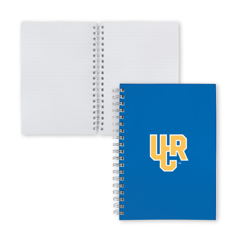  Clear 7 x 10 Spiral Journal Notebook - UCR Primary Logo